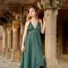 Ancient Whispers zomerjurk Donkergroen