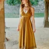 Ancient Whispers zomerjurk Okergeel