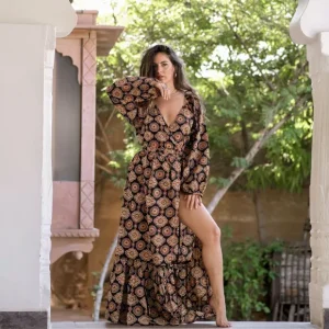 Devi Dress Blockprint