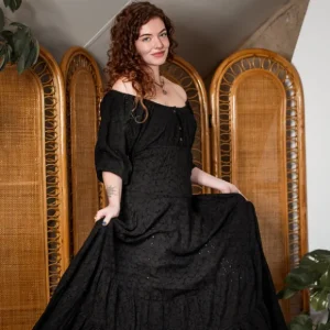 Dream Dress Zwart Broderie