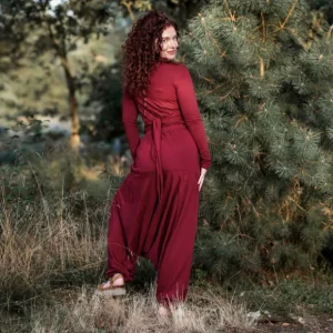 Harmonia Harem Pant Marroon Rood