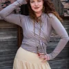 Iris Top Licht Taupe