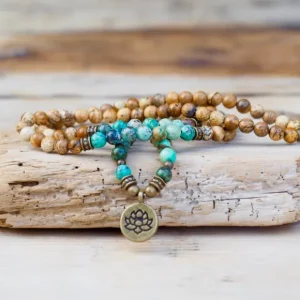 Jasper Lotus mala