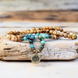 Jasper Lotus mala