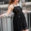 Litha Dress kort zwart