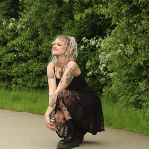 Litha Dress kort zwart