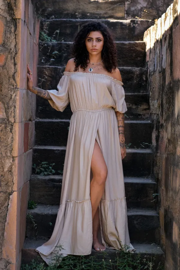Luna Dress Beige