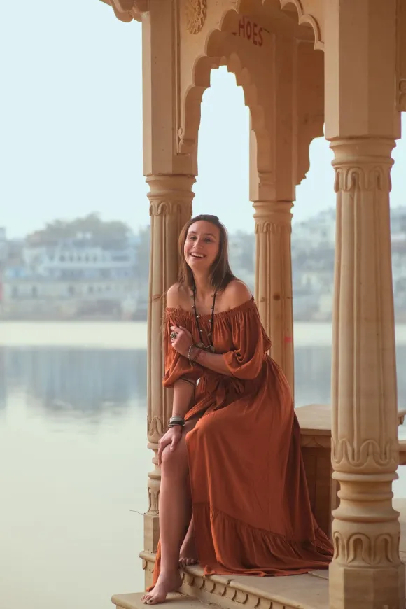 Luna Dress Warm Oranje