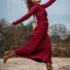 Luna Rok Marroonrood
