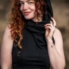 Luna Top Hoodie Zwart