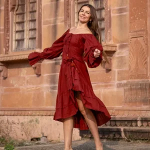 Midi Vaiana Dress Warm Rood