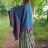 Omslagdoek Paisley Turquoise