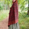 Omslagdoek Paisley Zwart