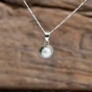 Pearl Zilveren Hangertje