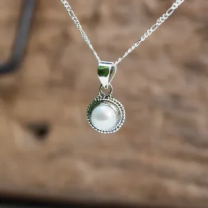 Pearl Zilveren Hangertje