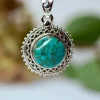 Real Turquoise Edelsteen Hanger 925 zilver