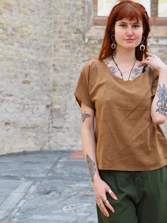 Savanna T-shirt Lichtbruin