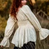 Vaiana Boho Blouse Ecru