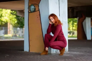 Zen Pant Marroon Rood